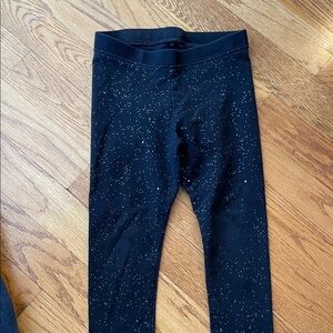 Cat & Jack Black Glitter Leggings